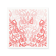 Patroon voor rood en roze hart