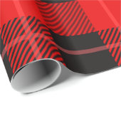 Patroon voor rood en zwart cadeaupapier (Rol Hoek)