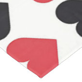 Patroon voor rood en zwart hart tafelkleed (Gekanteld)