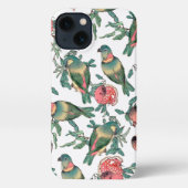Patroon voor roodvogels iPhone hoesje (Achterkant)