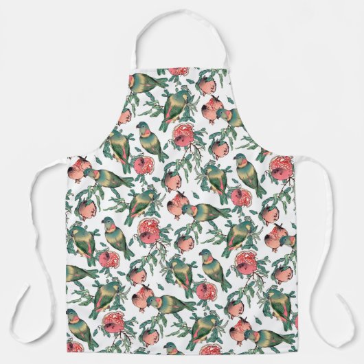 Patroon voor roodvogels schort (Voorkant)