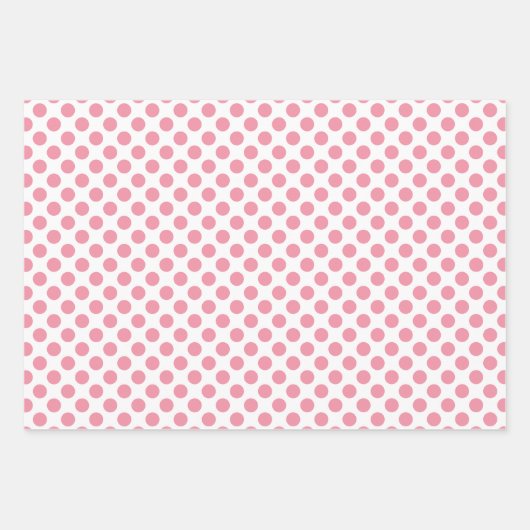 Patroon voor roze en witte kerstwintersneeuwvlokke inpakpapier vel (Voorkant 3)