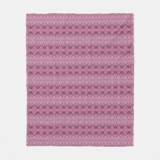 Patroon voor roze en zwarte diamantstrips fleece deken