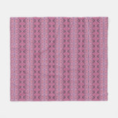 Patroon voor roze en zwarte diamantstrips fleece deken (Voorkant (Horizontaal))
