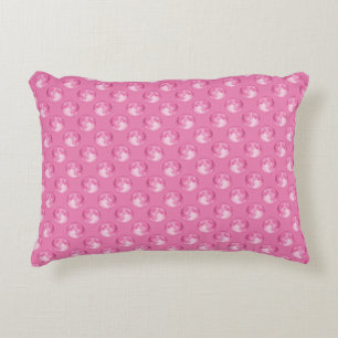 Patroon voor roze marbles accent kussen