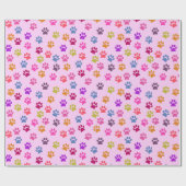 Patroon voor roze schilderafdrukken cadeaupapier (Vlak)