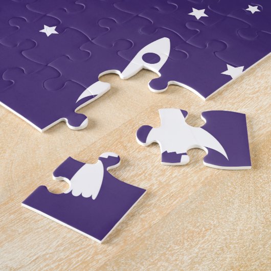  patroon voor ruimteraketten legpuzzel (Zijkant)