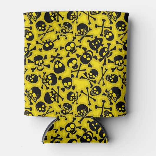 Patroon voor schedel en dwarsbeenderen blikjeskoeler (Voorkant)