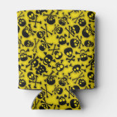 Patroon voor schedel en dwarsbeenderen blikjeskoeler (Achterkant)