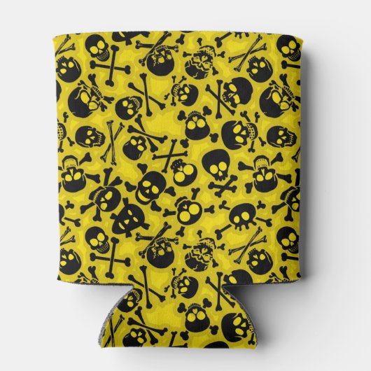 Patroon voor schedel en dwarsbeenderen blikjeskoeler (Achterkant)