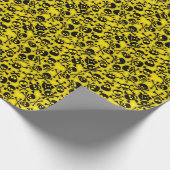 Patroon voor schedel en dwarsbeenderen cadeaupapier (Hoek)