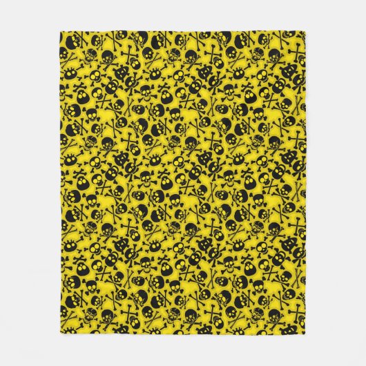 Patroon voor schedel en dwarsbeenderen fleece deken (Voorkant)