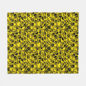 Patroon voor schedel en dwarsbeenderen fleece deken (Voorkant (Horizontaal))