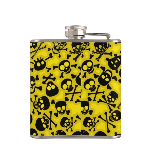 Patroon voor schedel en dwarsbeenderen heupfles (Achterkant)