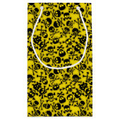 Patroon voor schedel en dwarsbeenderen klein cadeauzakje (Achterkant)