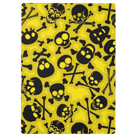 Patroon voor schedel en dwarsbeenderen klembord (Achterkant)