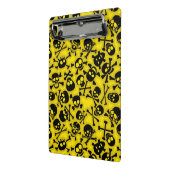 Patroon voor schedel en dwarsbeenderen mini klembord (Angled2)