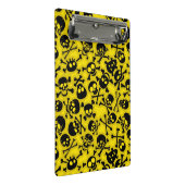 Patroon voor schedel en dwarsbeenderen mini klembord (Schuin)