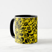 Patroon voor schedel en dwarsbeenderen mok (Voorkant links)