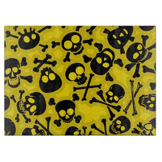 Patroon voor schedel en dwarsbeenderen snijplank (Voorkant)