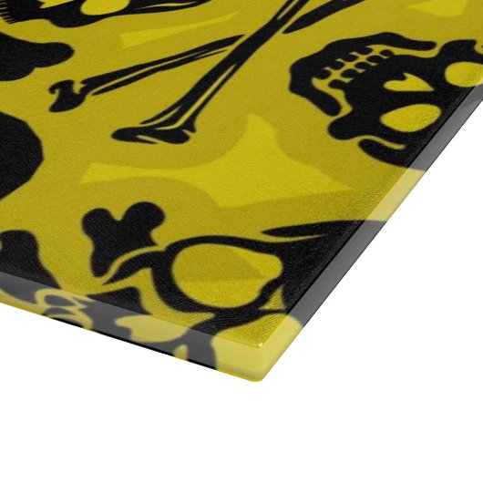 Patroon voor schedel en dwarsbeenderen snijplank (Hoek)