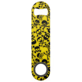 Patroon voor schedel en dwarsbeenderen speed flessenopener (Achterkant)