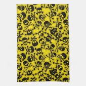 Patroon voor schedel en dwarsbeenderen theedoek (Verticaal)