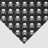 Patroon voor schedel en dwarsbeenderen tissuepapier (Detail)