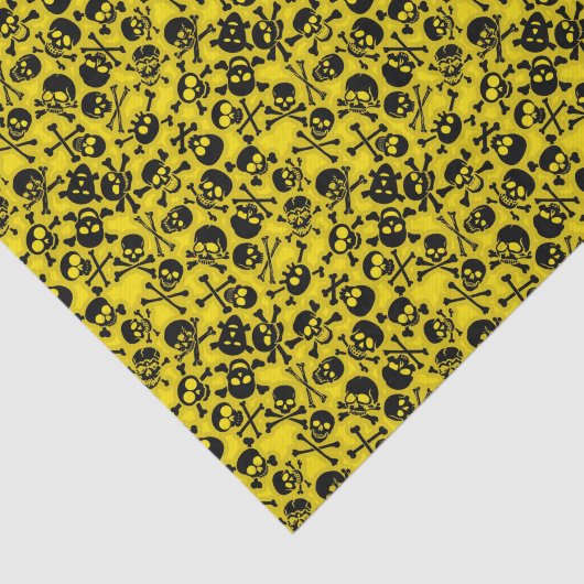 Patroon voor schedel en dwarsbeenderen tissuepapier (Detail)