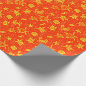 Patroon voor schildpadden cadeaupapier (Hoek)