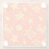 Patroon voor schildpadden glazen onderzetter (Achterkant)