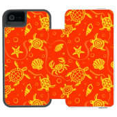 Patroon voor schildpadden incipio iPhone portemonnee hoesje (Agenda Open)