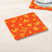 Patroon voor schildpadden kartonnen onderzetters (Schuin)