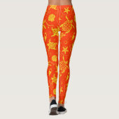 Patroon voor schildpadden leggings (Achterkant)