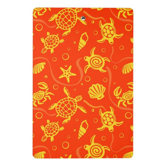 Patroon voor schildpadden mini klembord (Achterkant)