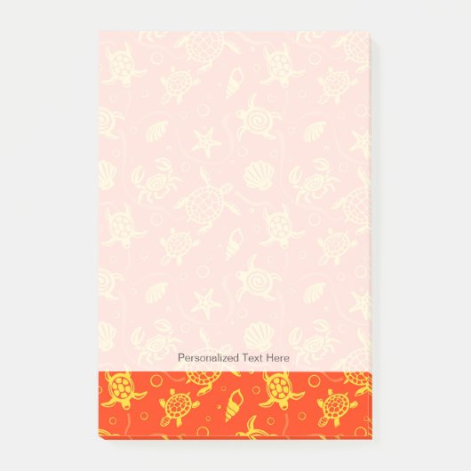 Patroon voor schildpadden post-it® notes (Voorkant)