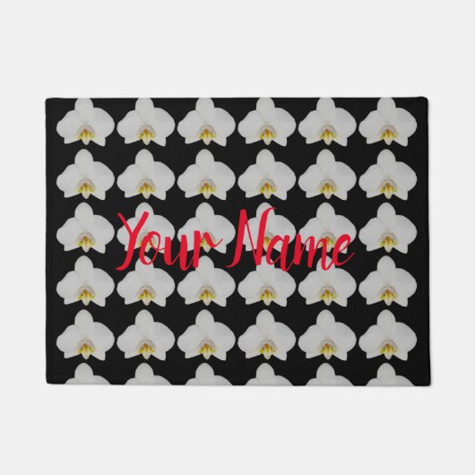 Patroon voor sierbloemen en bloesem deurmat (Voorkant)