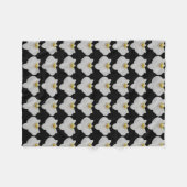 Patroon voor sierbloemen en bloesem fleece deken (Voorkant (Horizontaal))