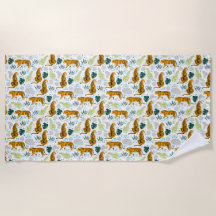 Patroon voor sigaren en tropische bladeren