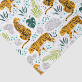Patroon voor sigaren en tropische bladeren tissuepapier (Detail)