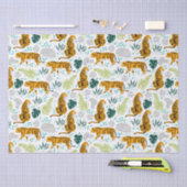 Patroon voor sigaren en tropische bladeren tissuepapier (Craft)