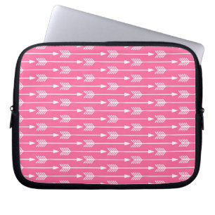 Patroon voor snelroze pijlen laptop sleeve