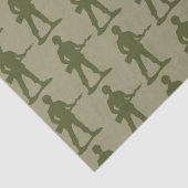 Patroon voor soldaten van het Groene Leger Tissuepapier (Detail)