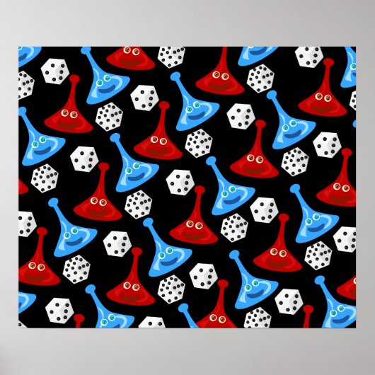 Patroon voor speel en spelen poster (Voorkant)