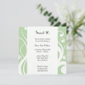 Patroon voor stalen flessen, roodroos, groen, zoet kaart (Staand voorkant)