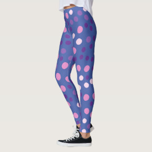 Patroon voor Stippen van koude en tertiaire pokken Leggings