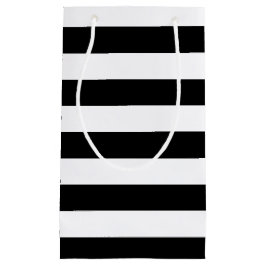 Patroon voor strepen met zwarte en witte lijnen klein cadeauzakje