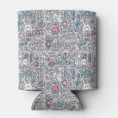 Patroon voor tandheelkundige Cartoon Blikjeskoeler (Achterkant)