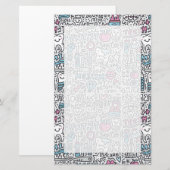 Patroon voor tandheelkundige Cartoon Briefpapier (Voorkant / Achterkant)