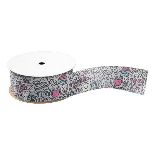 Patroon voor tandheelkundige Cartoon Grosgrain Lint (Spoel)